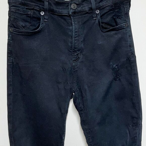 Agolde Sophie Black High Rise Distressed Ankle Jeans Womens Sz 27 - Picture 5 of 9